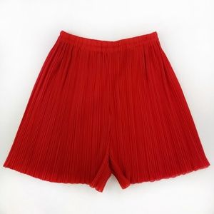Issey Miyake  》Red Pleated Shorts